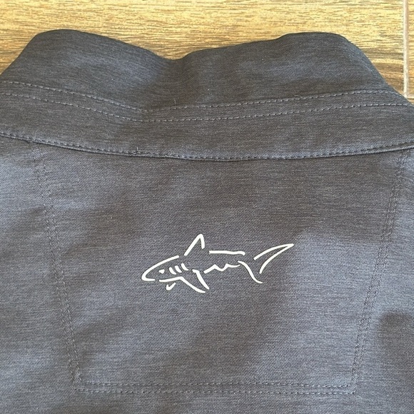 Greg Norman Men’s Windbreaker Full-Zip Jacket in Black Heather, XL - Picture 13 of 14